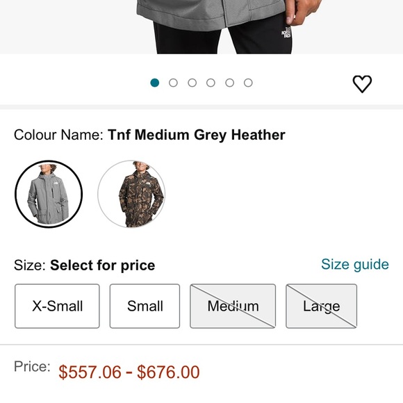 ☃️THE NORTH FACE North Down Triclimate Grey/Black 3 in 1 jacket, size L (12)☃️ - Picture 5 of 10